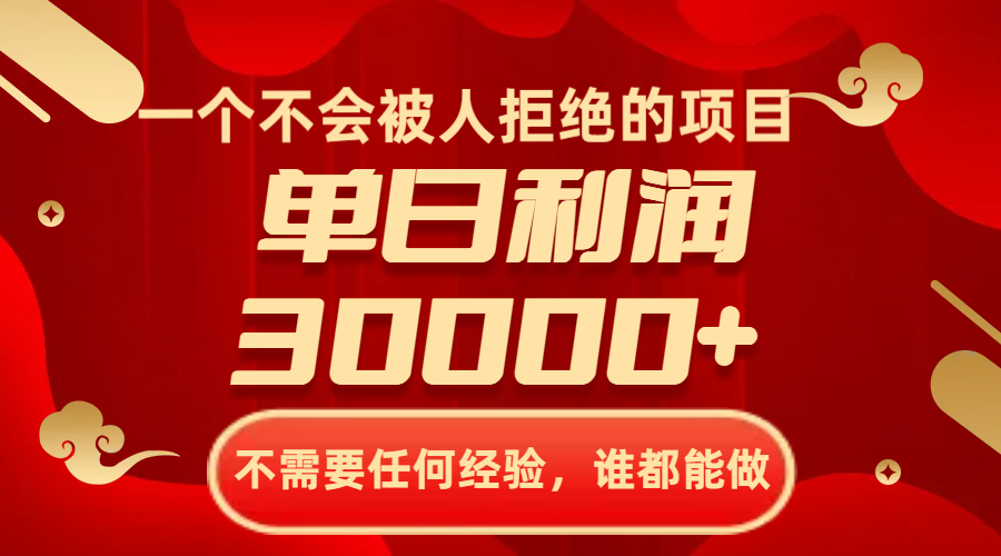 （8120期）一个不会被人拒绝的项目，不需要任何经验，谁都能做，单日利润30000+| 网创圈