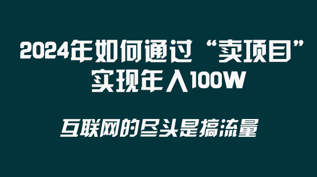（8382期） 2024年如何通过“卖项目”实现年入100W| 副业网