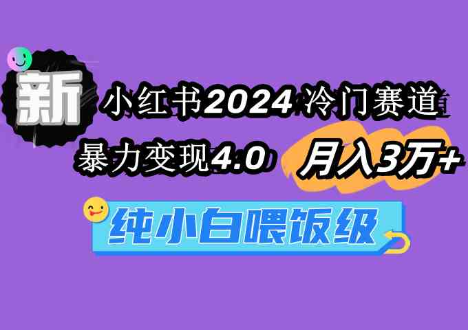 （9133期）小红书2024冷门赛道 月入3万+ 暴力变现4.0 纯小白喂饭级| 副业网