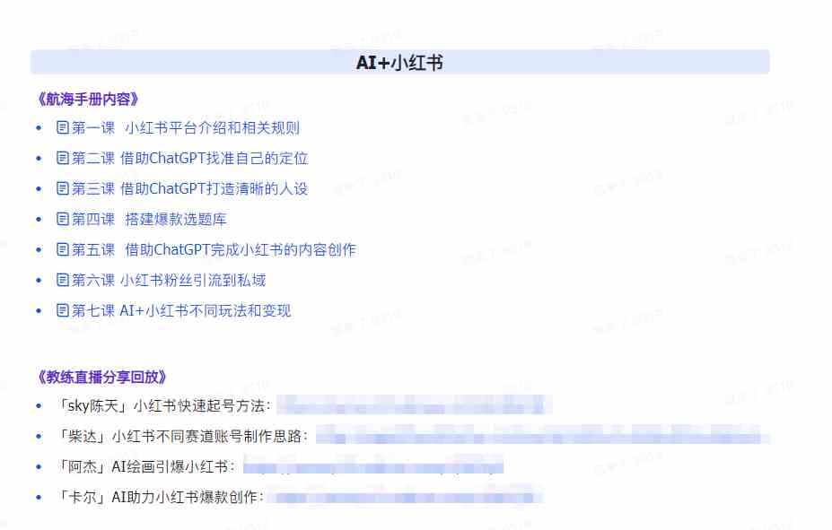 图片[3]| （9351期）AI破局手册+教练分享合集：AI提示词/AI+小红书 /AI+公众号/AI+绘画/AI编程| 网创圈
