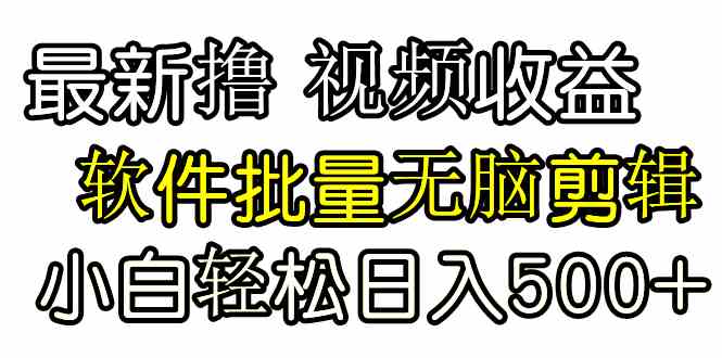 （9569期）发视频撸收益，软件无脑批量剪辑，第一天发第二天就有钱| 网创圈