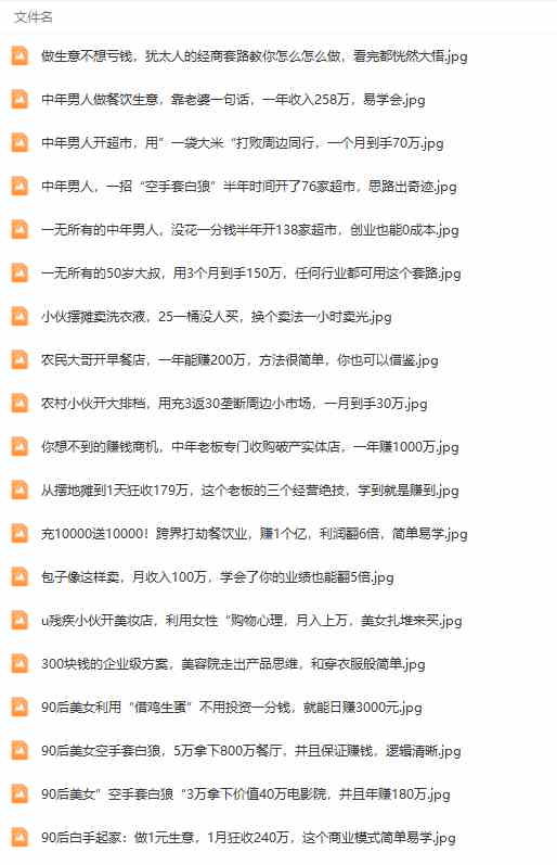 图片[7]| （9607期）真实有效391套商业模式，年入几十到几百万案例解析（电子书+视频+图文）| 网创圈