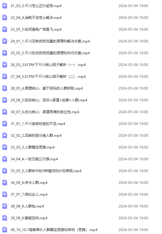 图片[3]| （10297期）2024单品正价起号，直播素材投流选品：选品课+投流课+素材课+卡首屏/100节| 网创圈