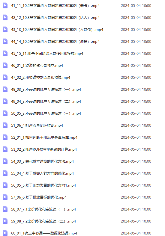 图片[4]| （10297期）2024单品正价起号，直播素材投流选品：选品课+投流课+素材课+卡首屏/100节| 网创圈