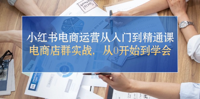 （10937期）小红书电商运营从入门到精通课，电商店群实战，从0开始到学会| 网创圈