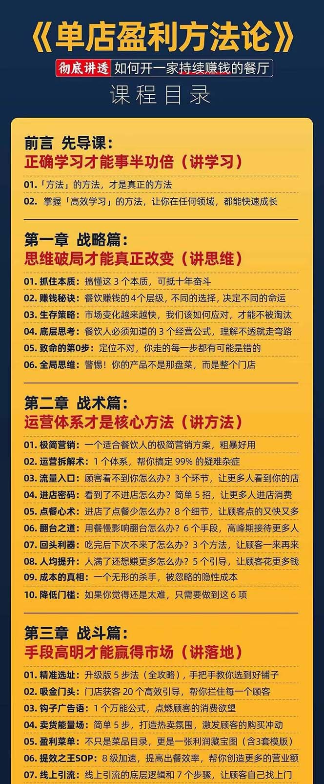 图片[4]| （11277期）餐饮店盈利实操方法：教你怎样开一家持续能赚钱的餐厅（25节）| 网创圈