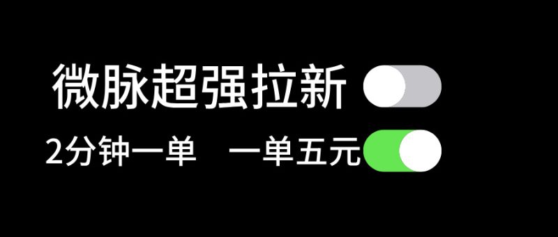 （11580期）微脉超强拉新， 两分钟1单， 一单利润5块，适合小白| 副业网
