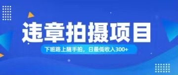 （11698期）随手拍也能赚钱？对的日入300+| 网创圈