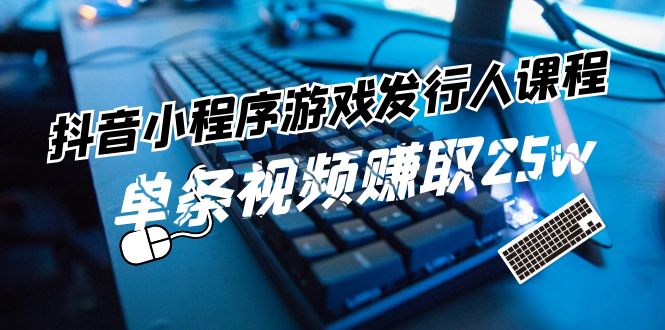 （11765期）抖音小程序-游戏发行人课程：带你玩转游戏任务变现，单条视频赚取25w| 网创圈