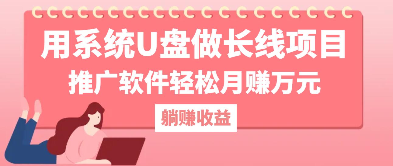 （12666期）用系统U盘做长线项目，推广软件轻松月赚万元（附制作教程+软件）| 网创圈