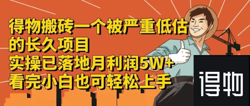（12325期）得物搬砖 一个被严重低估的长久项目   一单30—300+   实操已落地  月…| 网创圈