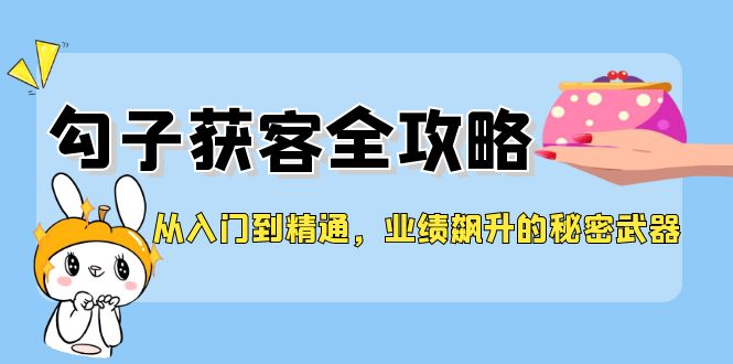 （12247期）从入门到精通，勾子获客全攻略，业绩飙升的秘密武器| 网创圈