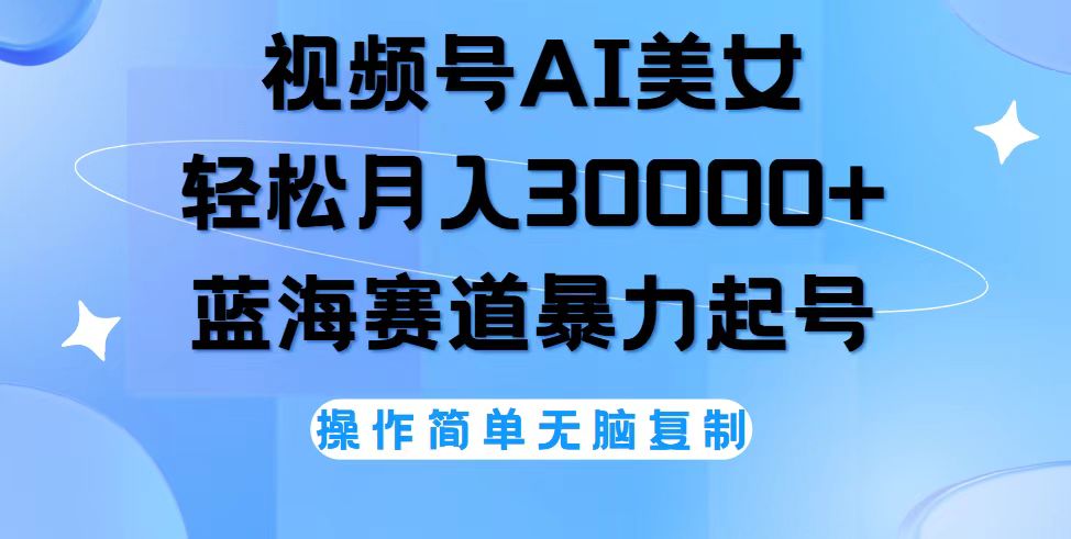 （12125期）视频号AI美女跳舞，轻松月入30000+，蓝海赛道，流量池巨大，起号猛，无…| 网创圈