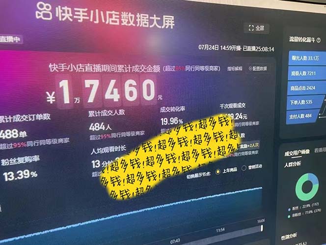 图片[3]| （12129期）快手-数字人带货教程，日不落48小时直播模式，单台电脑日利润200-500| 网创圈