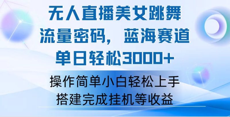 （12088期）快手无人直播美女跳舞，轻松日入3000+，流量密码，蓝海赛道，上手简单…| 网创圈
