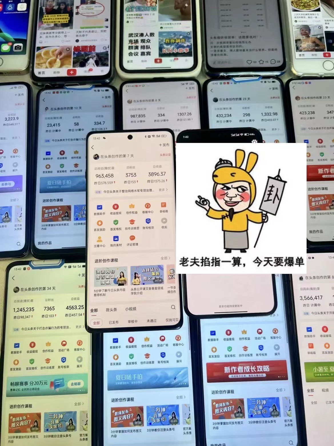 图片[2]| （12040期）一分钟一条  狂撸今日头条 单作品日收益300+  批量日入2000+| 网创圈