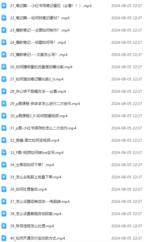 图片[3]| （12003期）2024小红书电商实战课：全体系打造 全方位梳理 小红书电商逻辑体系 (42节)| 网创圈