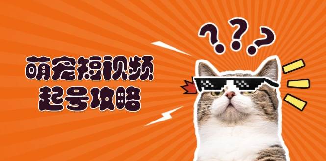（13135期）萌宠-短视频起号攻略：定位搭建推流全解析，助力新手轻松打造爆款| 网创圈