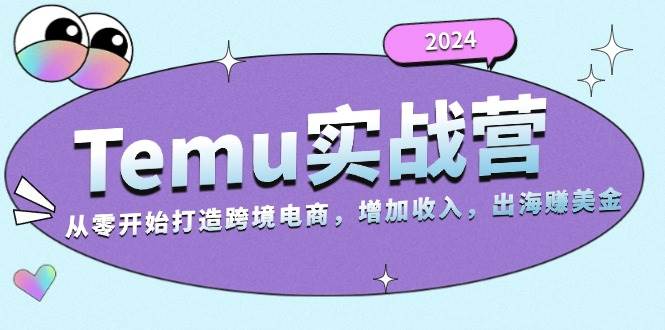 （13266期）2024Temu实战营：从零开始打造跨境电商，增加收入，出海赚美金| 网创圈