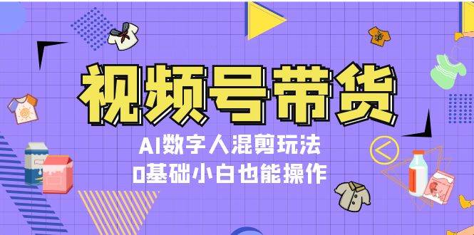 （13359期）视频号带货，AI数字人混剪玩法，0基础小白也能操作| 网创圈