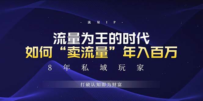 （13433期）未来如何通过“卖流量”年入百万，跨越一切周期绝对蓝海项目| 网创圈