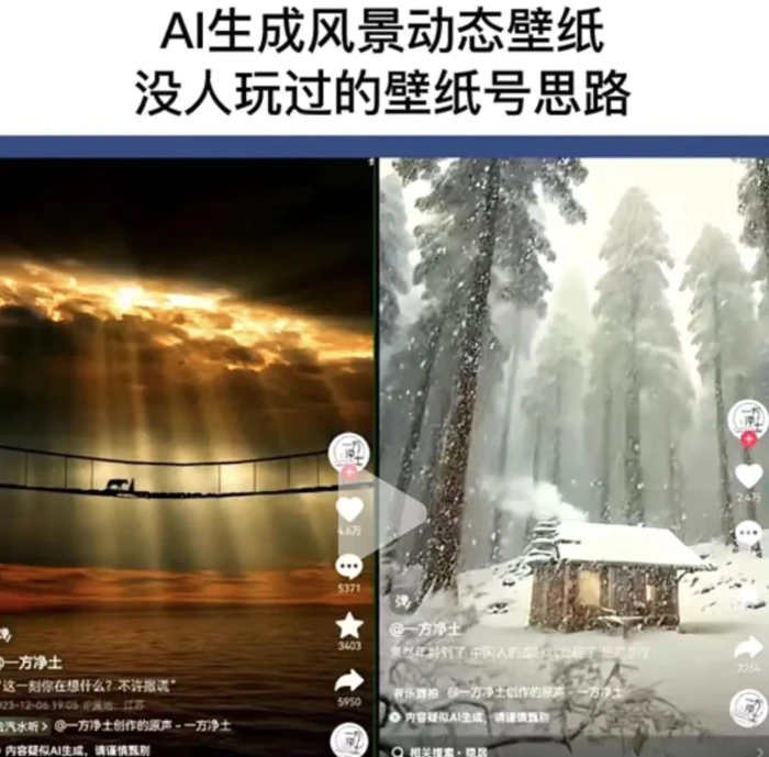 图片[2]| AI风景号7天涨粉10W，小白也能1分钟掌握的视频制作教程| 副业网