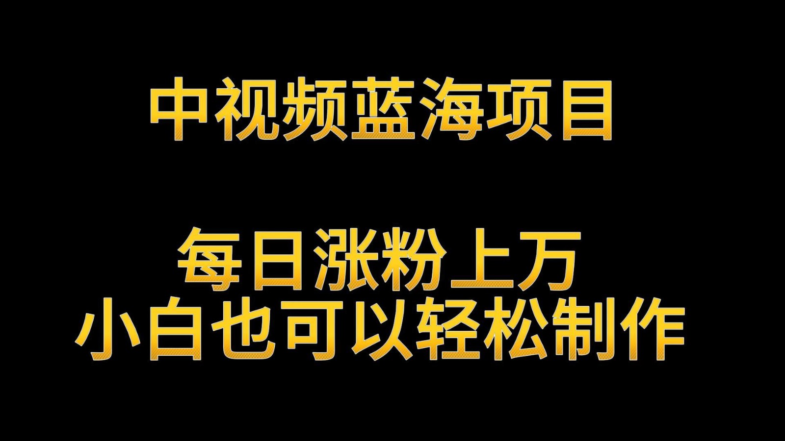 中视频蓝海项目，解读英雄人物生平，每日涨粉上万，小白也可以轻松制作，月入过万| 副业网