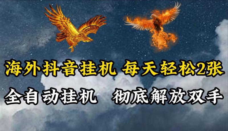 海外抖音挂机，每天轻松2张，全自动挂机，彻底解放双手！| 网创圈