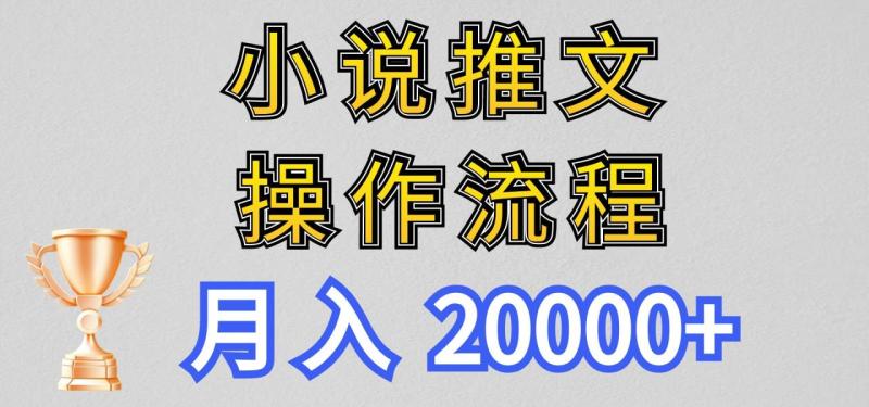 小说推文项目新玩法操作全流程，月入20000+，门槛低非常适合新手| 副业网