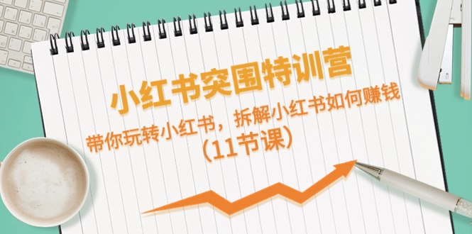 小红书突围特训营，拆解小红书如何赚钱，带你玩转小红书（11节课）| 网创圈