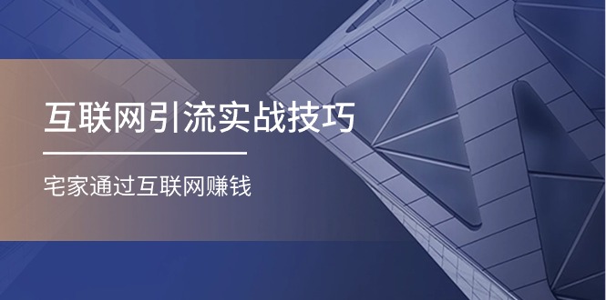 互联网引流实操技巧(适合微商，吸引宝妈)，宅家通过互联网赚钱（17节）| 网创圈