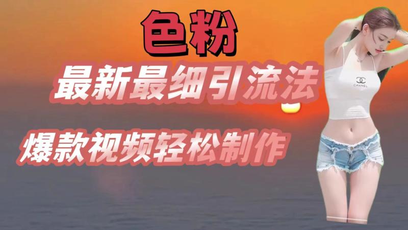 色粉最新最细引流法，七天螺旋起号法，爆款视频轻松制作| 网创圈