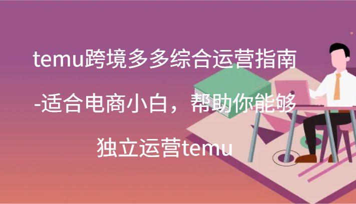 temu跨境多多综合运营指南-适合电商小白，帮助你能够独立运营temu(44节)| 副业网