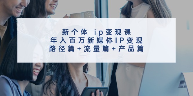 新个体ip变现课，年入百万新媒体IP变现，路径篇+流量篇+产品篇| 副业网