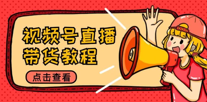 视频号直播带货教程：选品思路与话术拆解/掌握多种带货套路/提升直播效果| 副业网