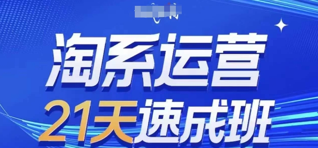 淘系运营21天速成班(更新24年5月)，0基础轻松搞定淘系运营，不做假把式| 网创圈