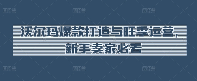 沃尔玛爆款打造与旺季运营，新手卖家必看| 网创圈