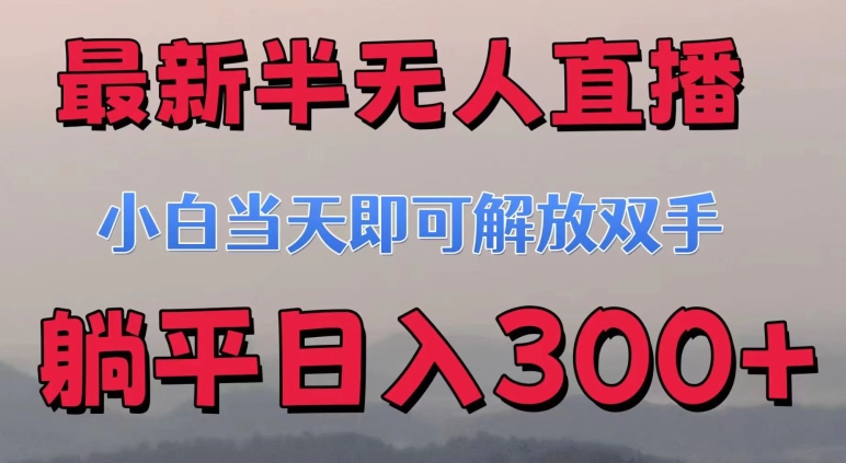最新半无人直播小游戏，小白当天即可解放双手，操作简单，人群广，流量大，可多机操作| 网创圈