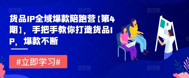 货品IP全域爆款陪跑营【第4期】，手把手教你打造货品IP，爆款不断| 网创圈