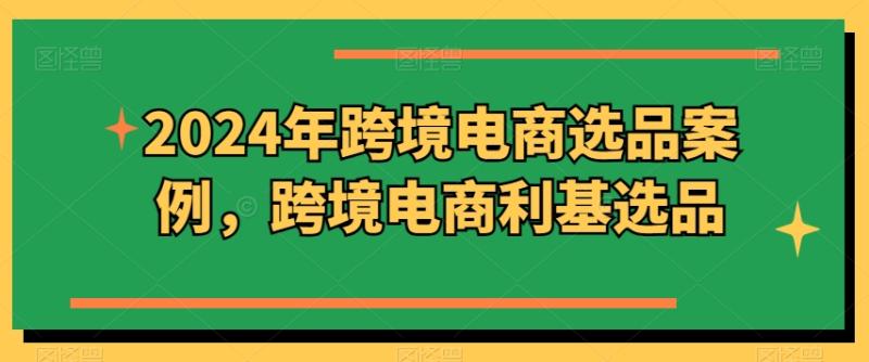 2024年跨境电商选品案例，跨境电商利基选品（更新）| 网创圈