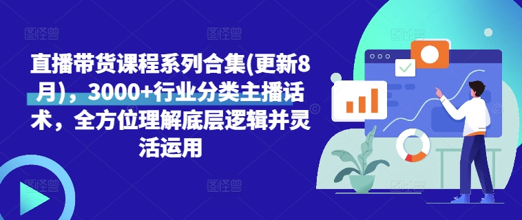 直播带货课程系列合集(更新8月)，3000+行业分类主播话术，全方位理解底层逻辑并灵活运用| 网创圈