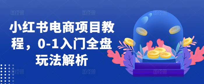 小红书电商项目教程，0-1入门全盘玩法解析| 网创圈