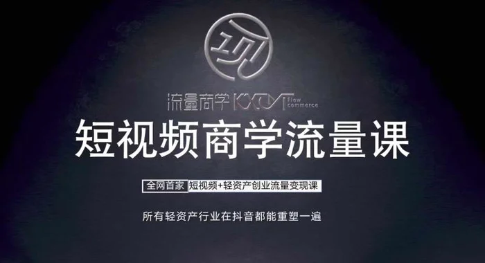 短视频商学流量课+口播拍摄剪辑，​短视频+轻资产创业流量变现课| 网创圈