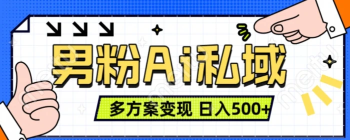 男粉项目，Ai图片转视频，多种方式变现，日入500+| 网创圈