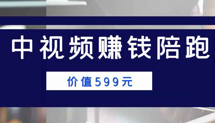 中视频赚钱陪跑，卖中视频账户赚钱收益陪跑项目（价值599元）| 网创圈