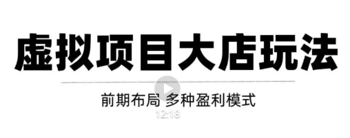 虚拟项目月入几万大店玩法分享，多店操作利润倍增（快速起店盈利）| 网创圈