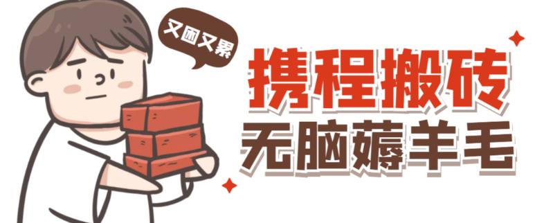 携程最新无脑薅羊毛低保玩法，后期稳定一天几十的收益，可多号放大收益| 副业网