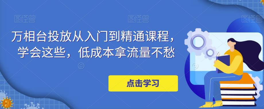 万相台投放从入门到精通课程，学会这些，低成本拿流量不愁| 网创圈