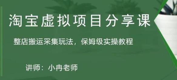 淘宝虚拟整店搬运采集玩法分享课：整店搬运采集玩法，保姆级实操教程| 网创圈