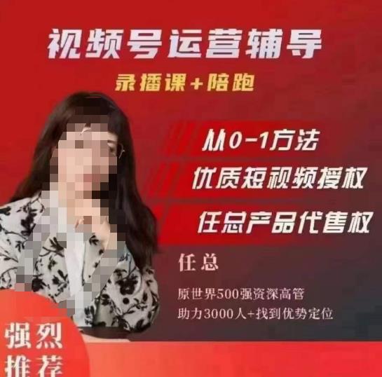 任姐视频号运营，懂老板的任总视频号短视频运营，从0到1做视频号课程| 副业网